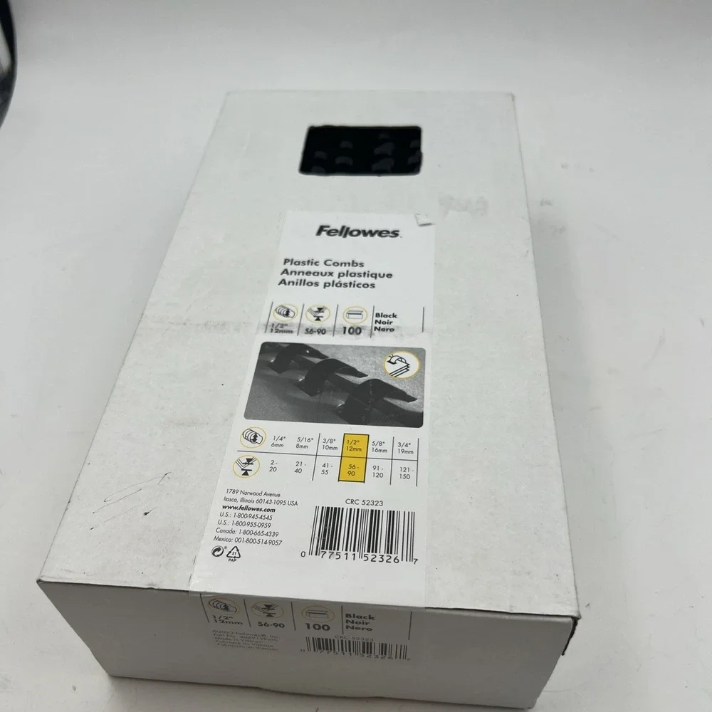 Fellowes Plastic‎ Comb Bindings 1/2